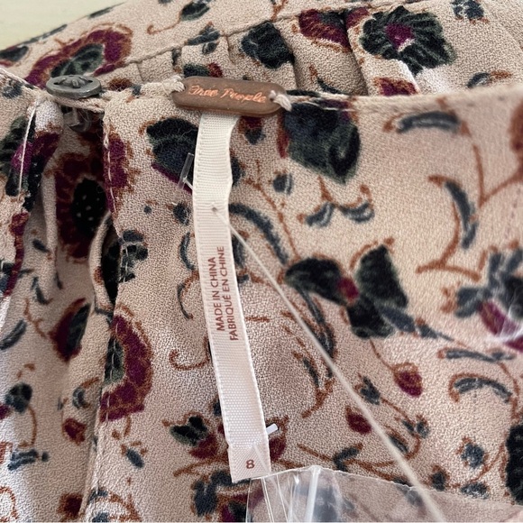 New! Free People some like it hot tan floral print romper jumpsuit 22659 - Picture 10 of 16